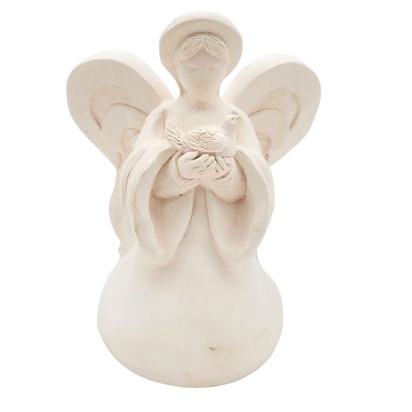 Vtg Winged‎ Angel Taper Candle Holder 1989 United Design Co Pink CL-007 USA Tags - Picture 1 of 8